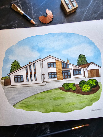 Custom Illustration Home & Building