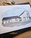 Custom Illustration Home & Building