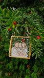 Tiny Square Frame Custom Portrait Ornament - Christmas Limited Edition