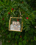 Tiny Square Frame Custom Portrait Ornament - Christmas Limited Edition