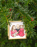 Tiny Square Frame Custom Portrait Ornament - Christmas Limited Edition