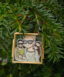 Tiny Square Frame Custom Portrait Ornament - Christmas Limited Edition