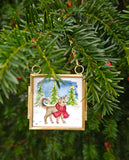 Tiny Square Frame Custom Portrait Ornament - Christmas Limited Edition